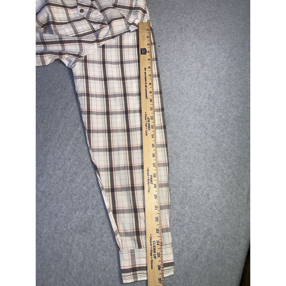 WRANGLER JEANS CO. MEN'S Plaid / Checkered LS Button Front‎ Shirt  SIZE XL - Picture 8 of 8